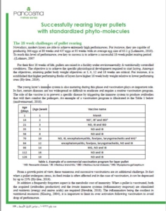 rearing layer pullets, phyto-molecules, modern layers, poultry, layers, vaccination,