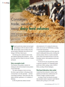 Feed Strategy interview : consumers, trade, weather sway dairy feed volumes