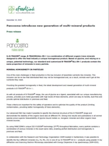 B-TRAXIM® ALL-IN-ONE MULTI-MINERAL PRODUCTS HOMOGENEITY FEED