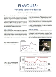 flavours versatile sensory feed additives